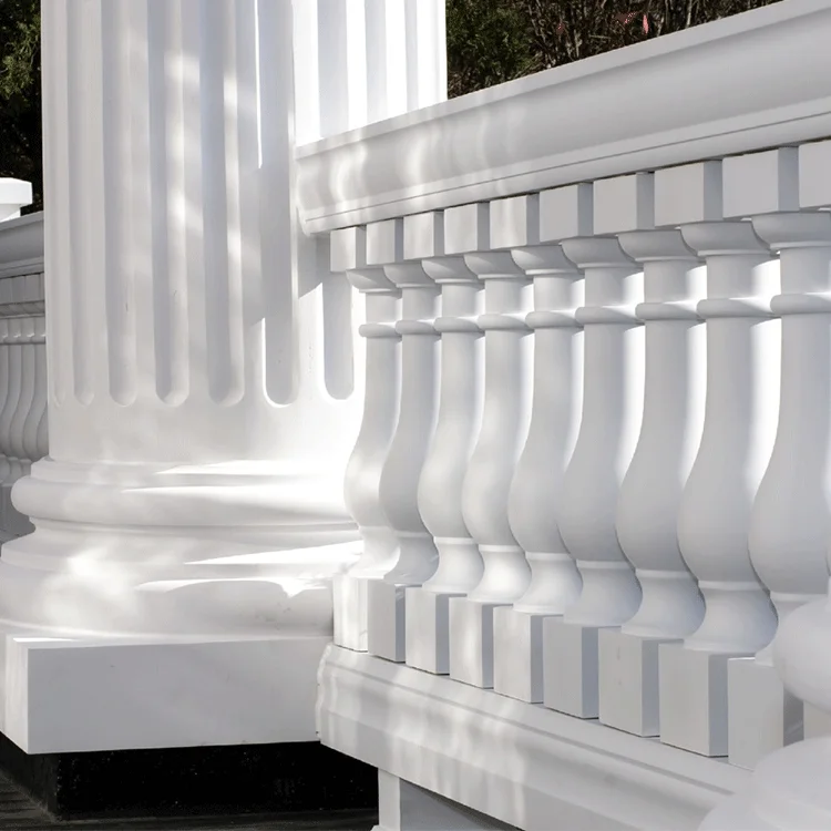 Construction Building Decor Rubber Balcony Concrete Baluster Mold for Cement Casting in Place