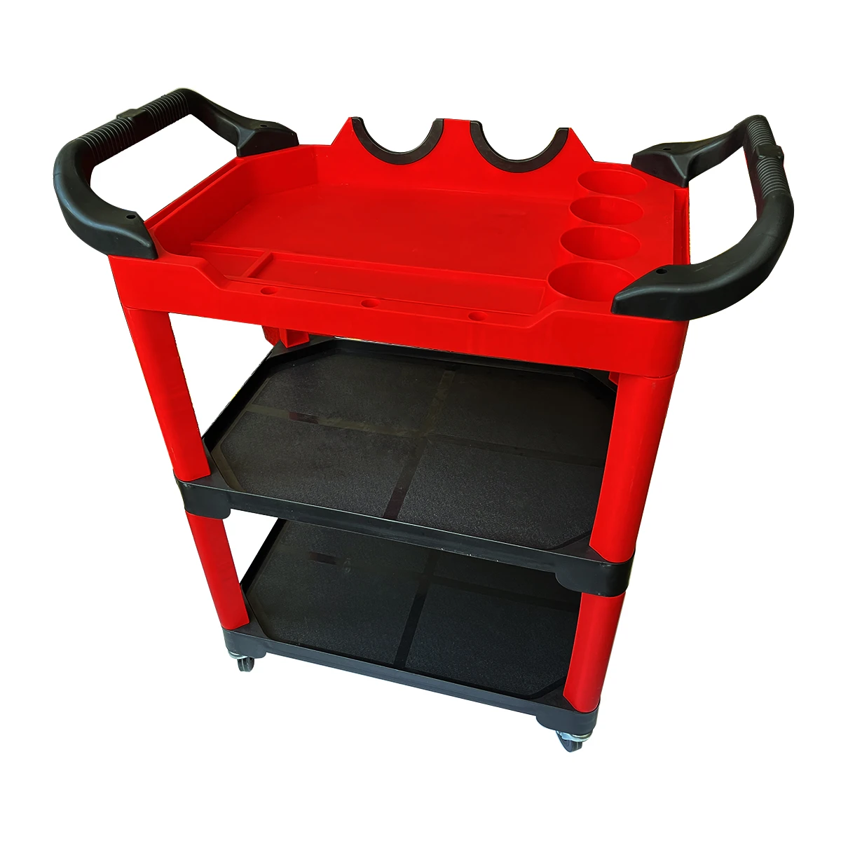 Wholesale Car Repair Storage Cart Removable Rolling Cart Tool Utility 3 Tier Rolling Hand Push Tool Cart Trolley