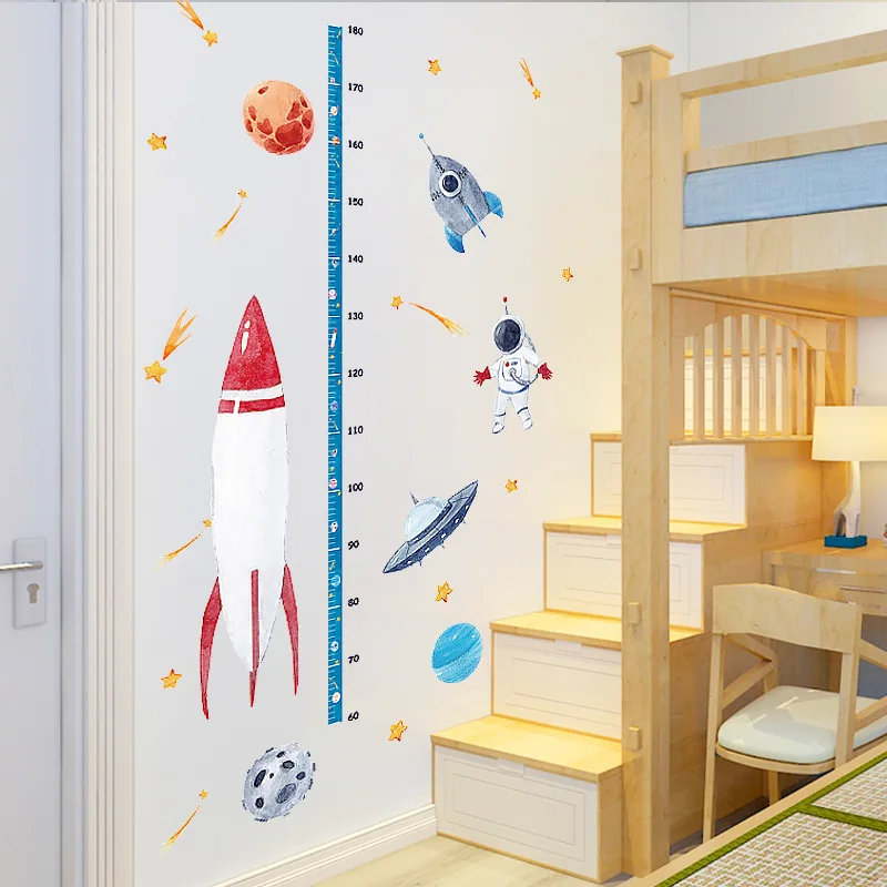 Kids Bedroom Decoration Height Paste Children Room Removable Vinyl Waterproof Wall Sticker