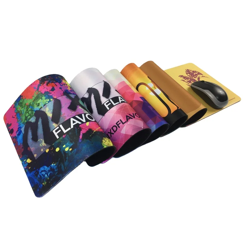 Eco-friendly Custom Logo Print Foldable Rubber Soft Non-slip Computer Mat Cheap Anti Fatigue Office Mouse Mat Promotion Product