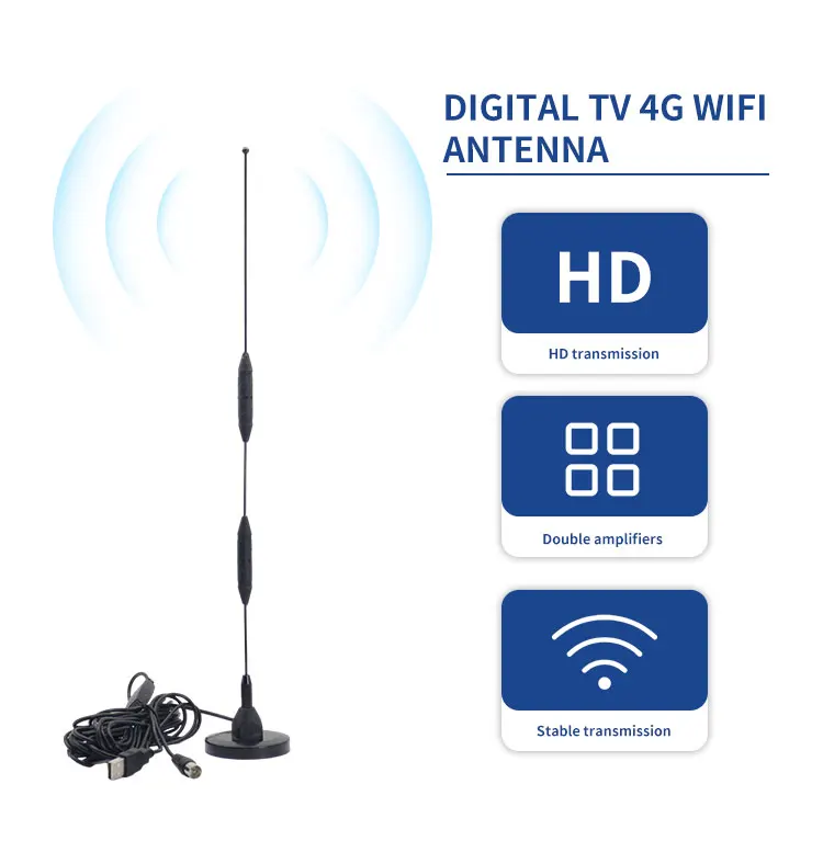 50W 470-860mhz Gps Magnetic Antenna 38DBI Dvb-t2 Digital Tv Base Station Antenna