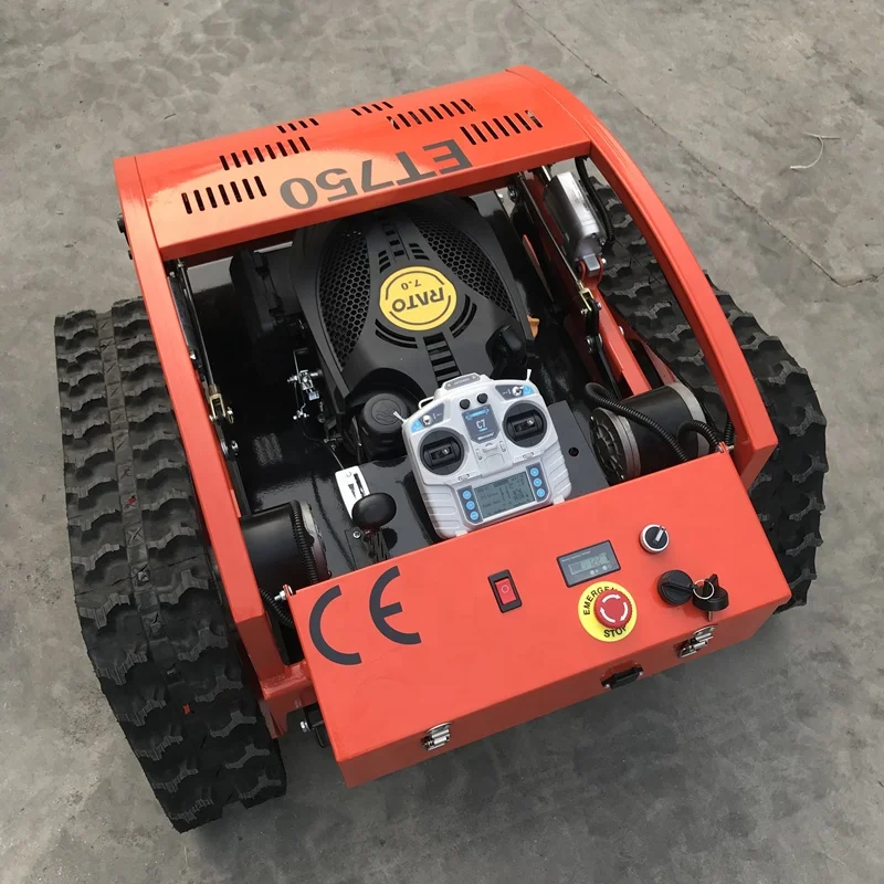 China Factory With Remote Control Automatic Small Crawler Mower 9 HP Golf Lawn Mower Low Price