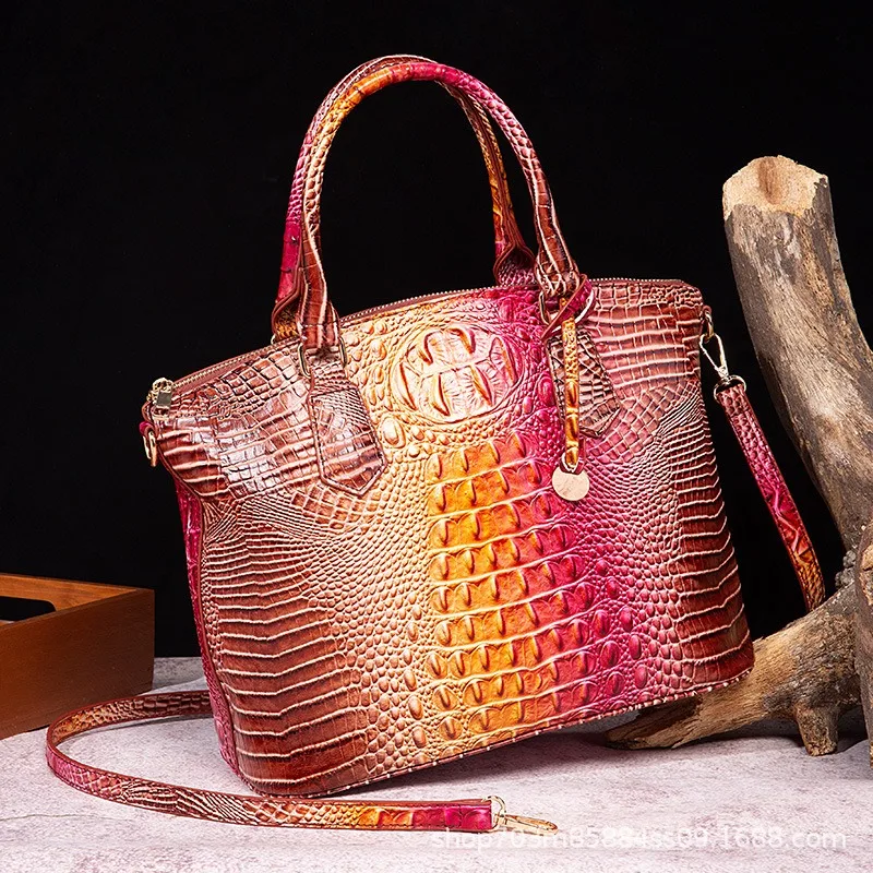 New Arrival Retro Ladies Crossbody Bag Crocodile Pattern Tote Handbags PU leather Shoulder Bags women handbags ladies