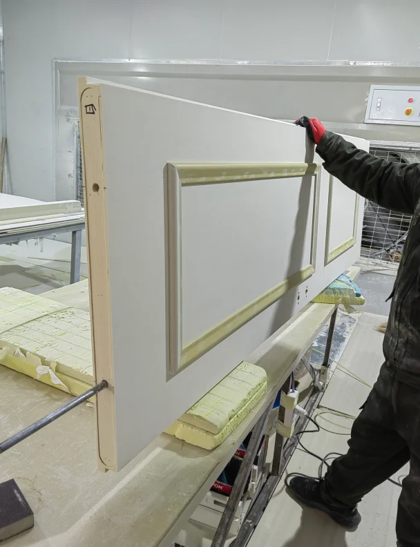 Israel market popular T shape Rebate Polymer WPC SKIN PVC painting door waterproof interior doors for toilet bathroom kitchen