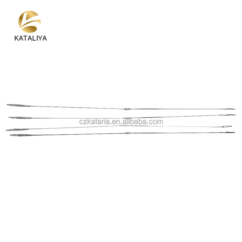 Manufacturer direct Sales Weaving Loom Spare Parts Jacquard Wire Heald Harness Spring steel wires heald for Jacquard loom