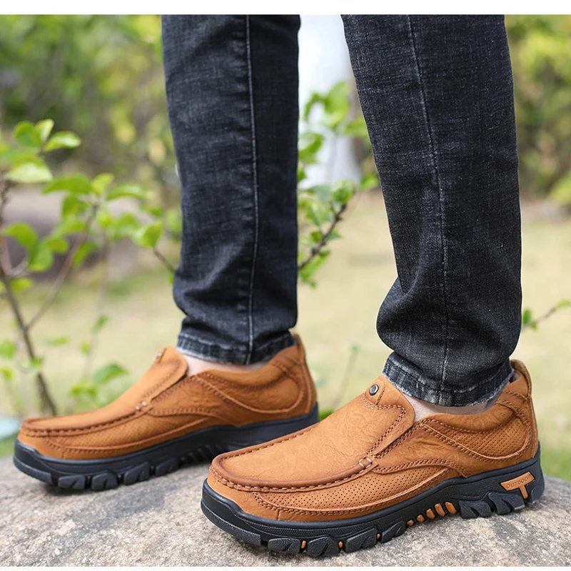 2023 Fashion designer genuine leather casual shoes classy walking shoes Italian men dress shoes
