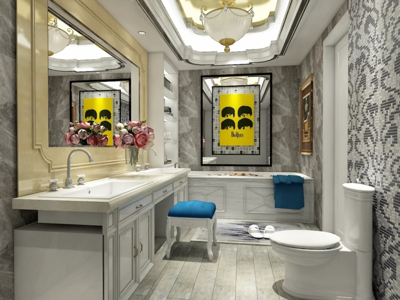 Custom Whole house Complete Bathroom Integrated Shower Room Integrated Prefab Bathroom With Toilet And Basin