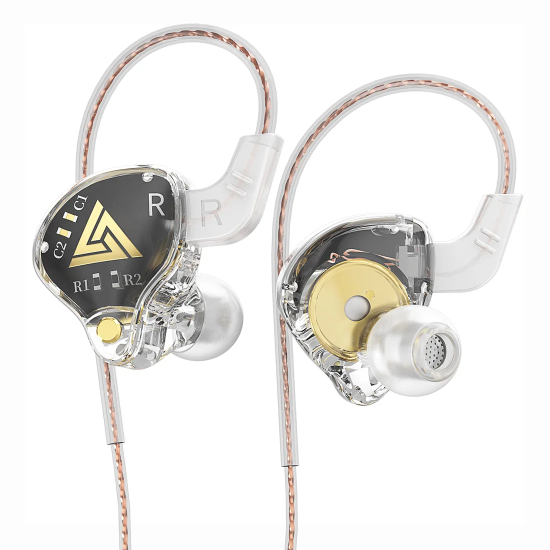 2024 New Electronics Waterproof ENC Earbuds AUX Wired Earphones for Apple PC Gaming Headset Sport Heavy Bass Dynamic Headphones
