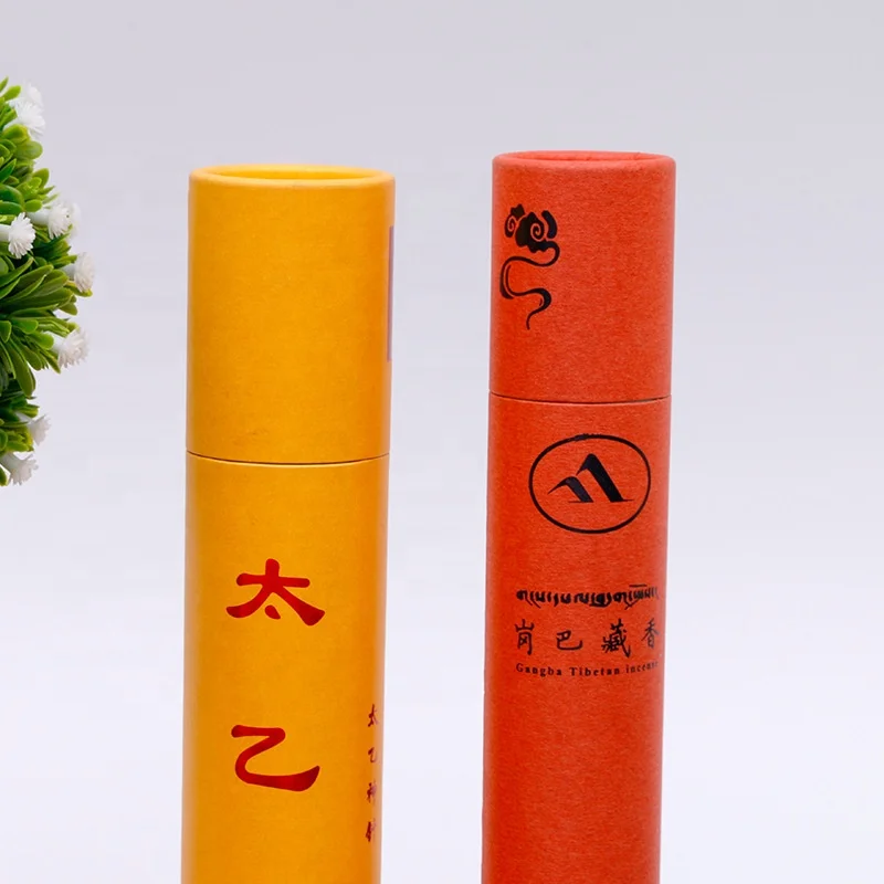 Empty Paper Packaging Custom Incenses Sticks Packing Round Boxes Paper Tube