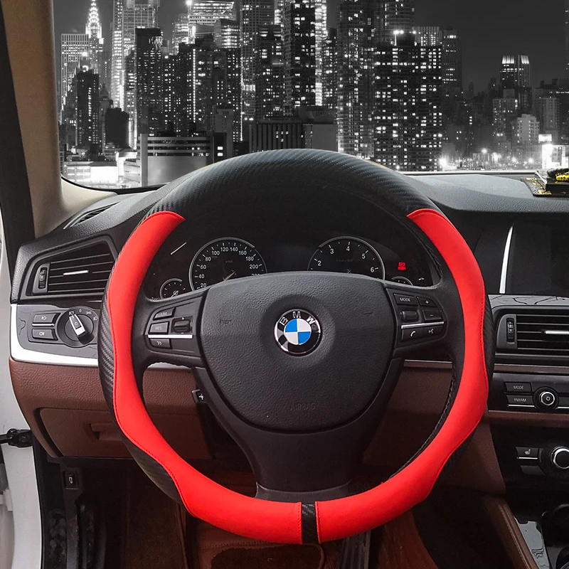 
2019 PU Leather Anti-slip Car Steering Wheel Cover For 15