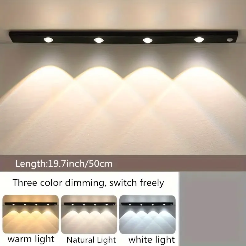 Sub Charge PVC 2W Wall Cabinet Sensor Light Motion Sensor Led Motion Sensor Light Indoor