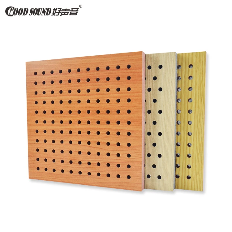 GoodSound Project Wood Diffuser Sound Proof Absorption Wall Noise Reduction Perforated Acoustic Panel for Concert Hall