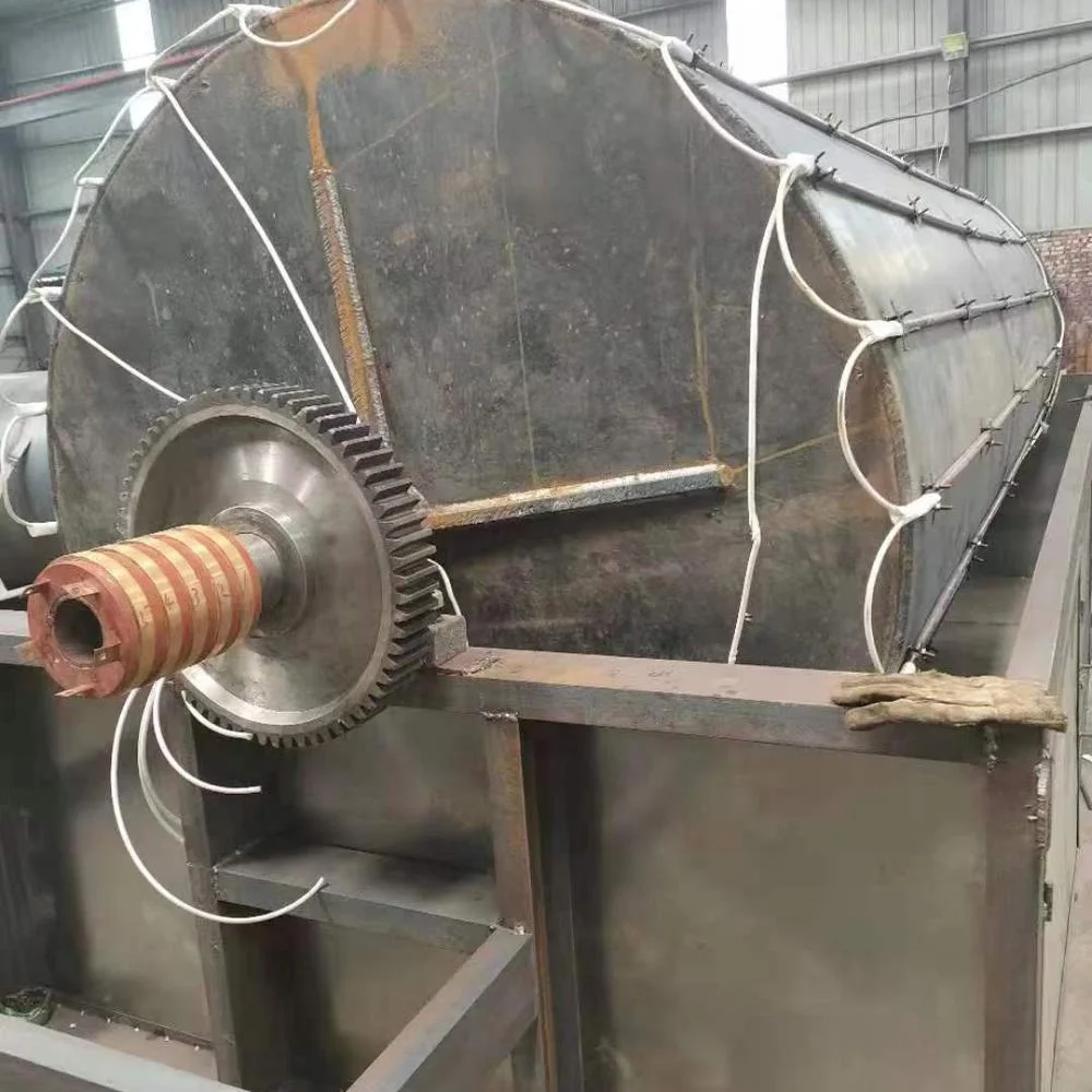 Factory directly 1000 model drum Rotary Dryer electric rod heating cow dung Chicken manure dryer