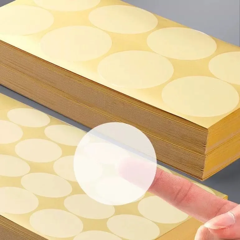 Custom Clear Sticker Transparent PVC Round Waterproof Sticker for Sealing