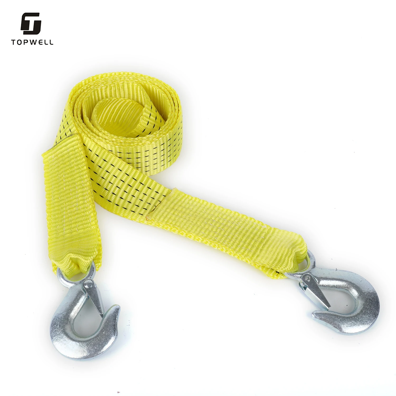 100% Polyester Made Snatch Towing Strap With Eye Hook Towing Winch Straps Rope Safe Hook Universal Tow Strap