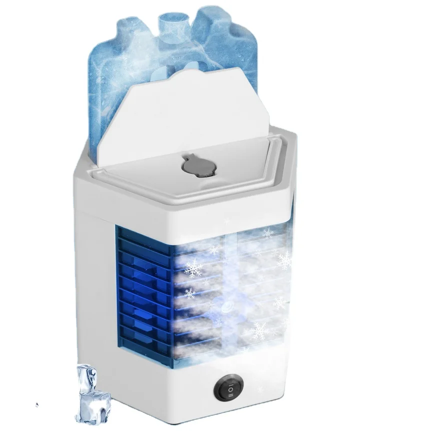 Portable mini humidifier ice cool mist air conditioner standing air coolers