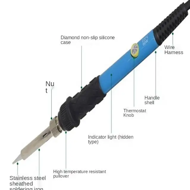 2020 Best Seller Good Price 12-24v Portable With Ts-b2 Or Bc2 Or D24 Solder Iron Tip Electric Soldering Irons