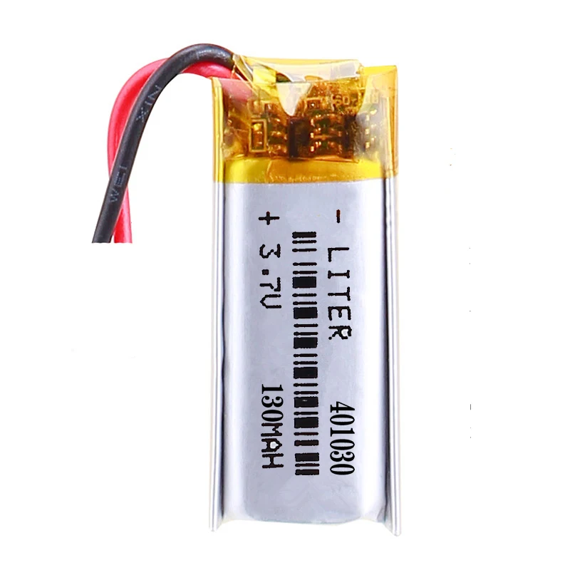 3,7 в 130 мАч 401030 литий-полимерный ионный аккумулятор для селфи-палки ручка для записи GPS PDA