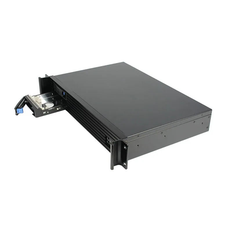 1.5U 2 hot swap bay data storage SGCC server case mini itx rackmount IPC industrial server chassis
