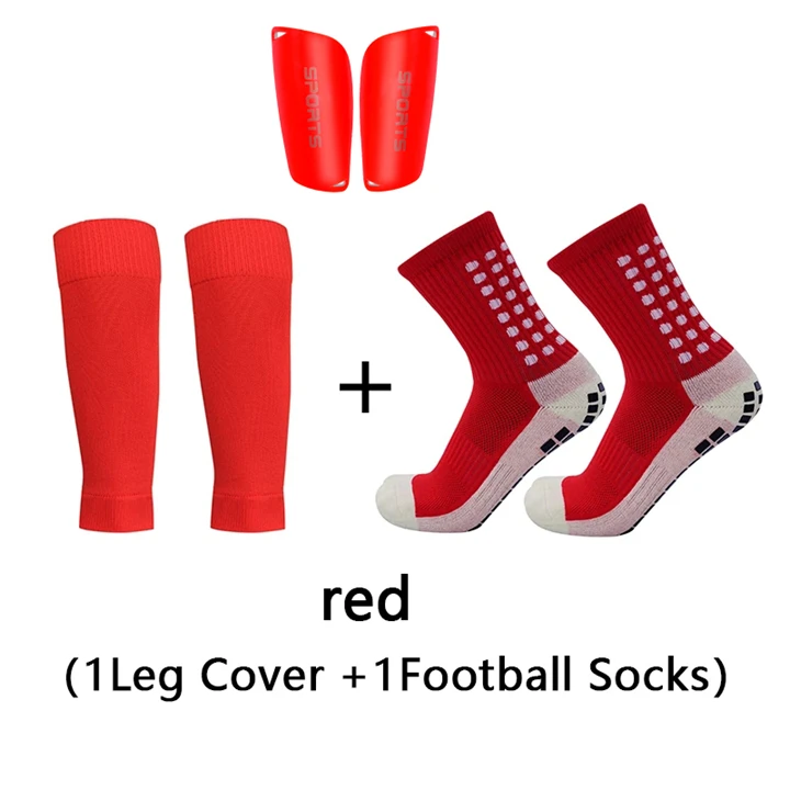 Custom A Set Hight Elasticity Soccer Shin Guard Sleeves Adults Soccer Pads Anti-Slip Socks Legging Cover Sports Protective Gear