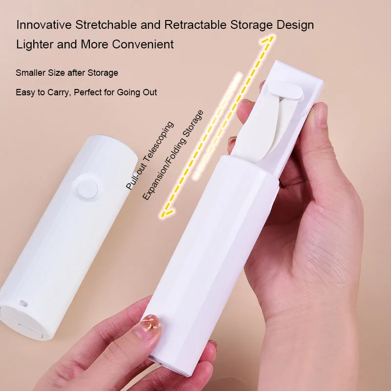 Small USB Stretchable Retractable Portable Wearable Mini Handheld Fan Women Bag Emergency Fan
