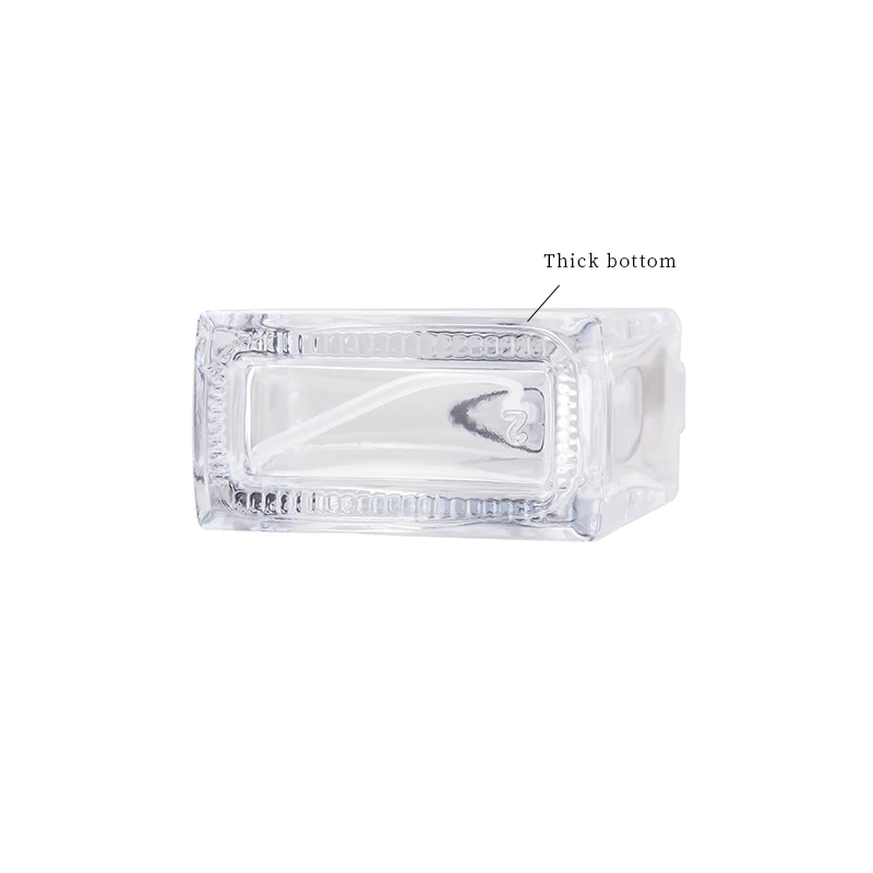 Изготовитель на заказ квадратный распылитель для духов прямоугольный прозрачный пустой флакон объемом 100 мл 50 30 стекло