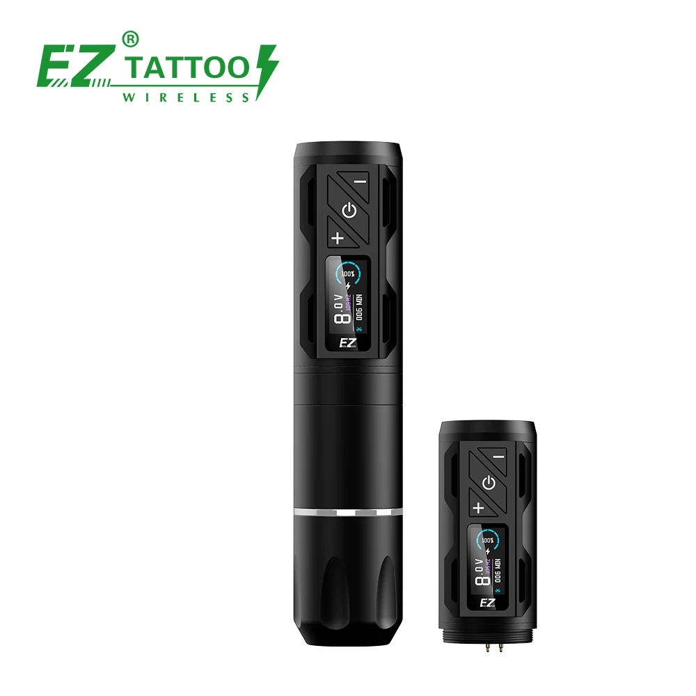 Wholesale EZ Tattoo P2S Pro Swiss Brushless Motor Direct Drive Tattoo Guns Tattoo Machine Wireless with 1 Extra battery