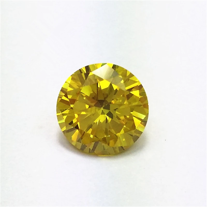 
 Лучшее качество, желтые крупные драгоценные камни, 5a круглые кубические циркониевые бусины  