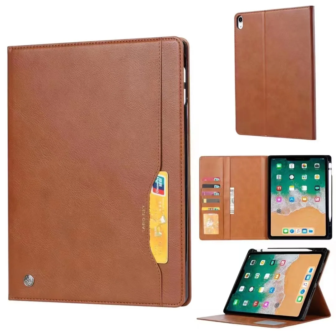 Credit Card PU Stand Leather Tablet  Belt Clip Case    For 2022 Ipad Air5
