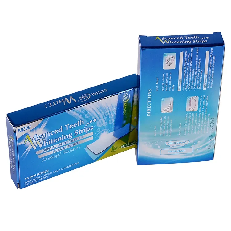 Mint Flavored 35% Carbamide Peroxide Tooth Whitener Strip Home Use Teeth Whitening Remedy for Removing Coffee Stains