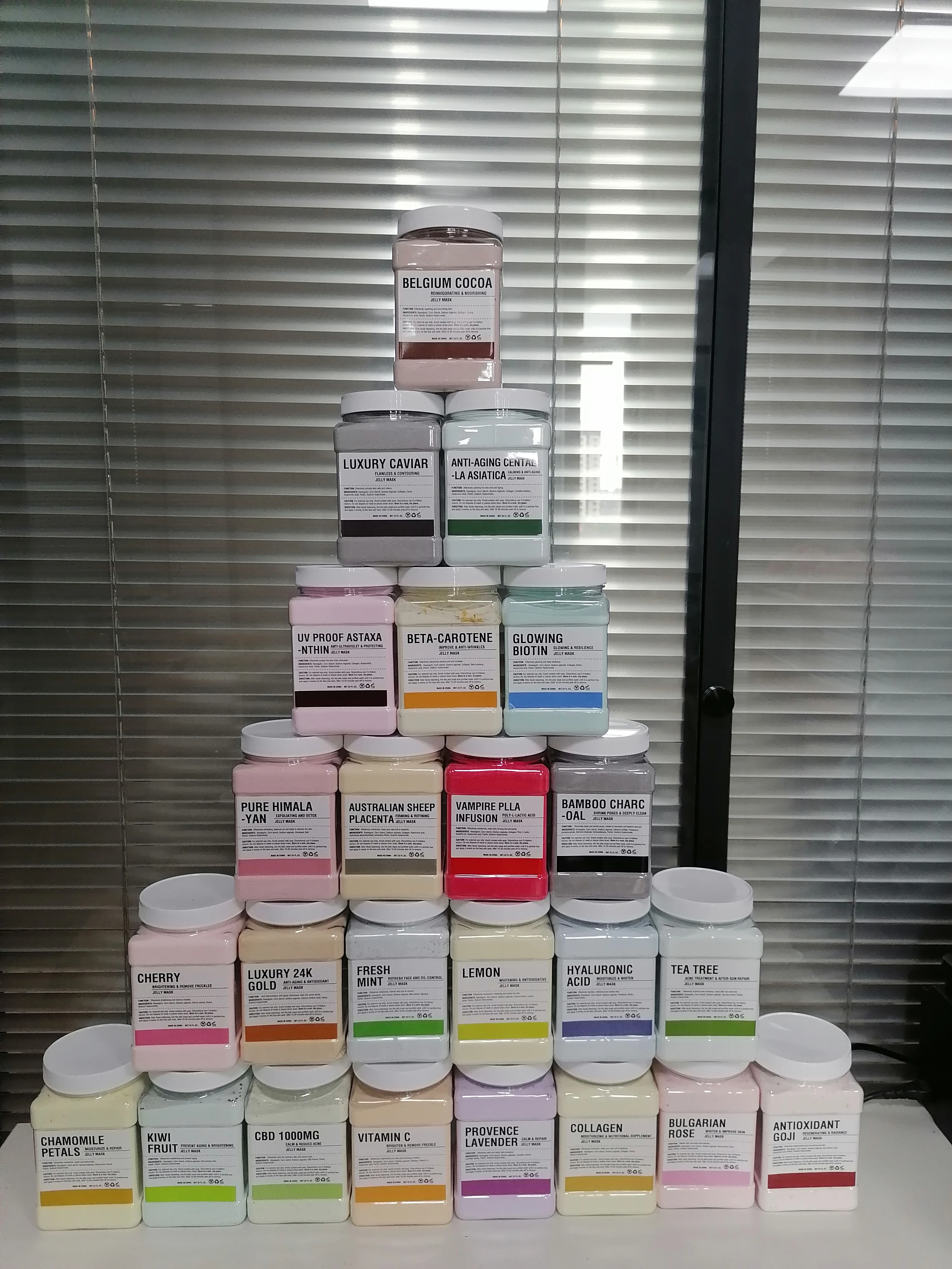 Low MOQ OEM Custom Whitening Jellymask Mascarillasl Facial Private Label Face Crystal