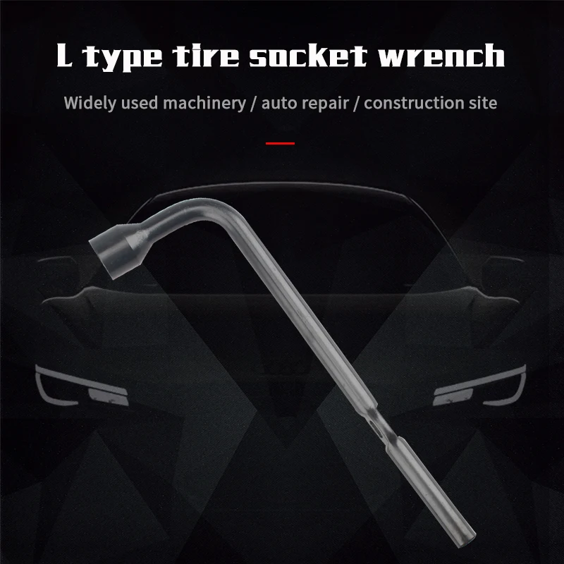 Multifunctional  L-shaped elbow screwdriver socket wrench for automobile tires