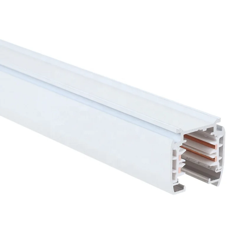LED Commercial Light Accessories 3 Circuits 4 Wire Track System 4 Lines Track System 1 meter