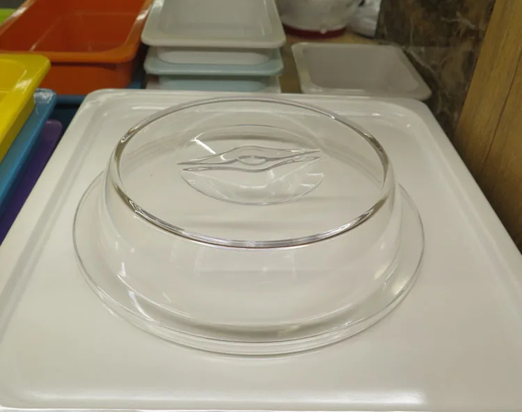transparent plastic food dome cover 9 inch unbreakable buffet use plastic dish cover for food cover