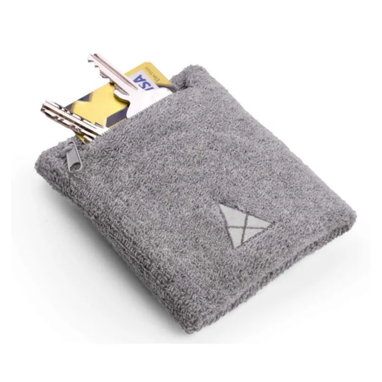 Баскетбольный плетеный хлопковый спортивный махровый мужской наручный браслет на молнии с вышивкой и застежкой-молнией