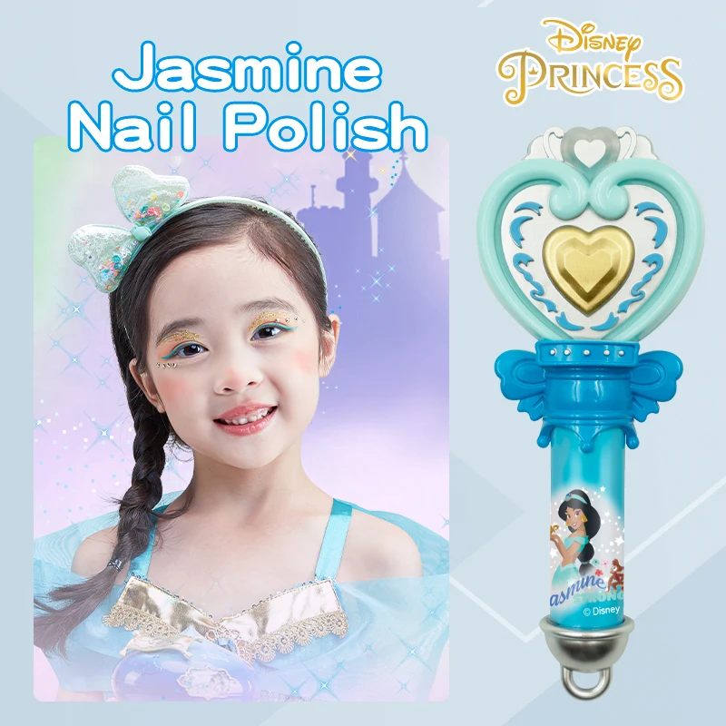 Disney princess Kids Water Based Nail Polish Peel Off washable Red color Jasmine Disney Indonesia Philippines Malaysia License