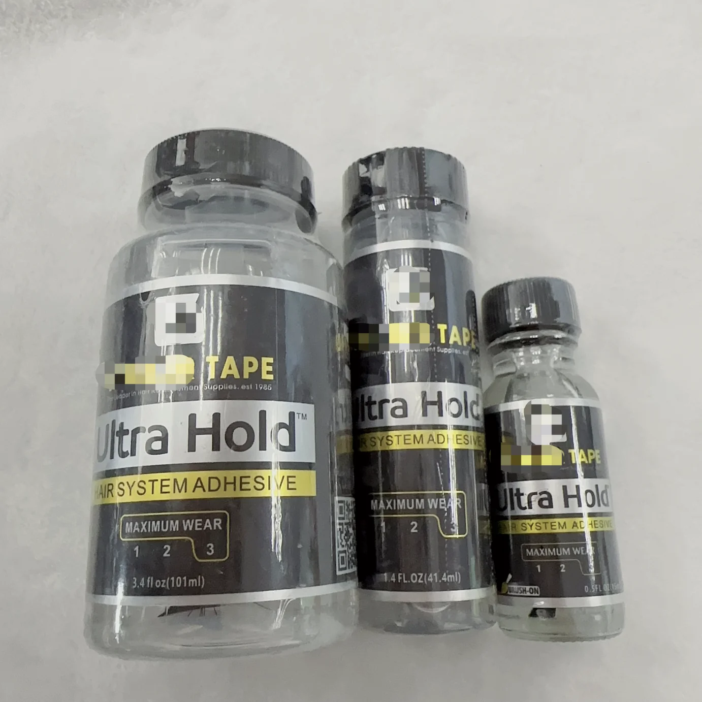 Wholesale Ultra Strong Hold Adhesive Glue 0.5oz 1.4oz 3.4oz Walker Tape Replacement PU Lace System For Human Hair Man Wig Toupee