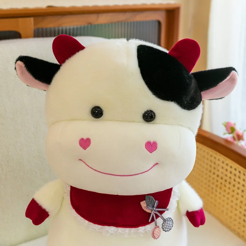 Custom Plush Toys Kawaii Cows Cartoon Stuffed Animal Baby Dolls Children Girls Christmas Gifts Plushies With Low Moq