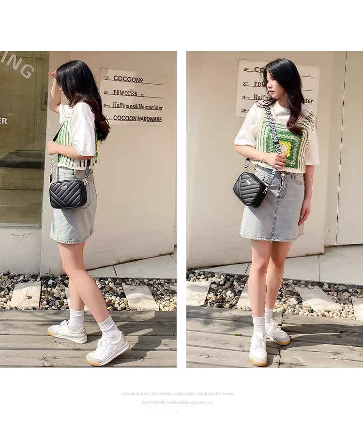 Fashion Small Classic Pu Adjustable Cross Body Bag Purse Waterproof Custom Oem Ladies Handbag Women Messenger Shoulder Bags