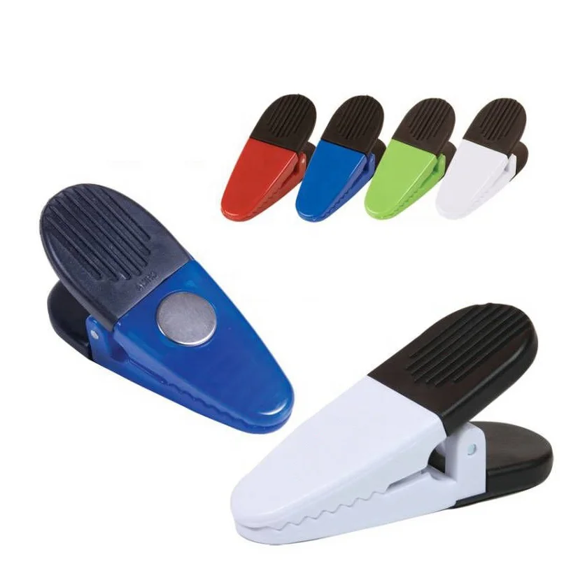 Neodymium magnet memo clip plastic fridge alligator magnetic bag clip office refrigerator magnet paper clips