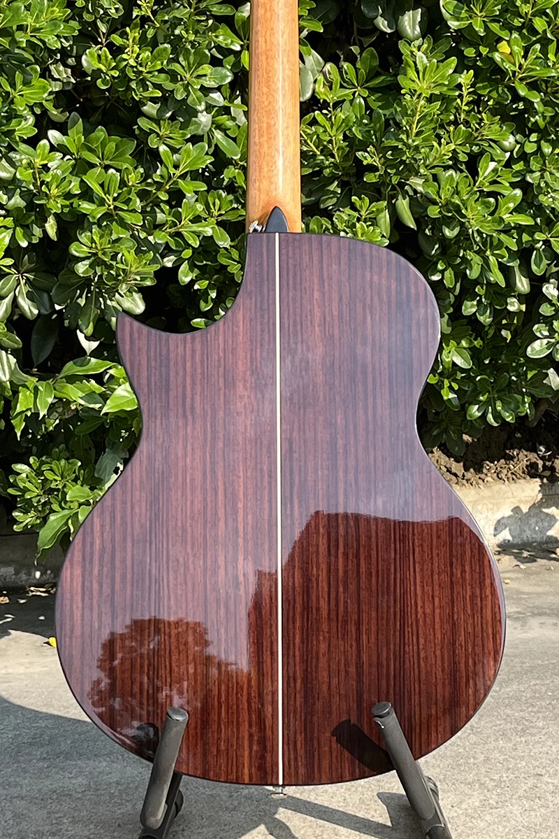 China factory wholesale Price Aiersi brand Gloss fomosj solid top 6-String SJ style electric acoustic guitar