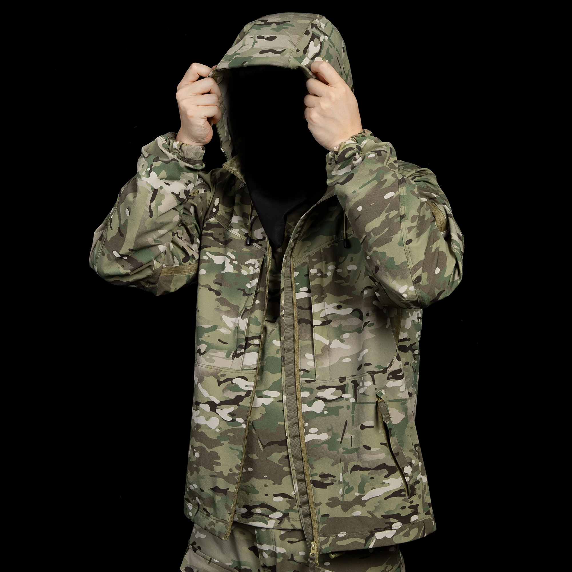 Outdoor Tactical Pants + Shirt + Jacket Set Camouflage Security Training Suit