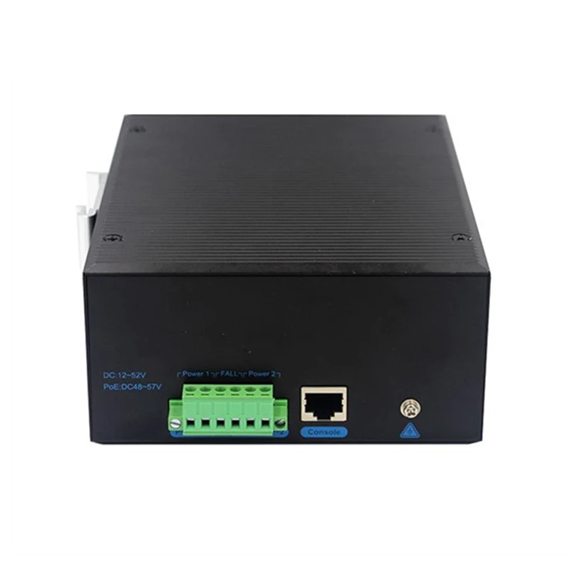 Промышленный Коммутатор Ethernet 12 портов Gigabit SFP PoE управляемый сетевой коммутатор широкого диапазона источник питания постоянного тока переключатель на