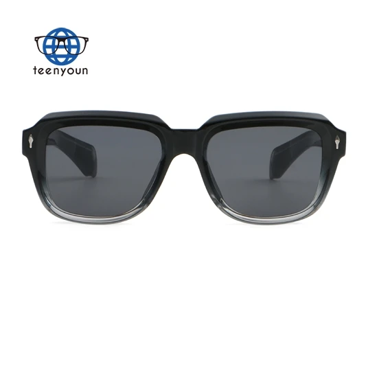 Teenyoun Eco Friendly Men Male Designer Sunglasses Oem Luxury Brand China Ladies Retro Square Sunglasses Wholesale