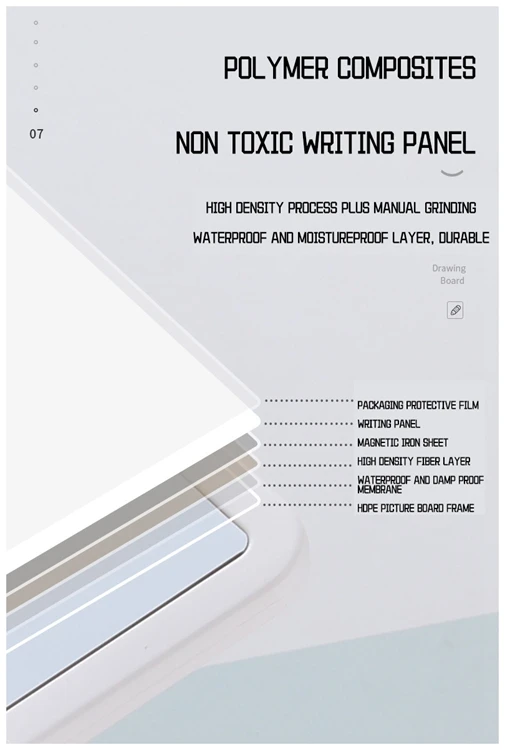 Convenient Operation Multiple Color Options Plastic Magnetic Drawing Board Toy