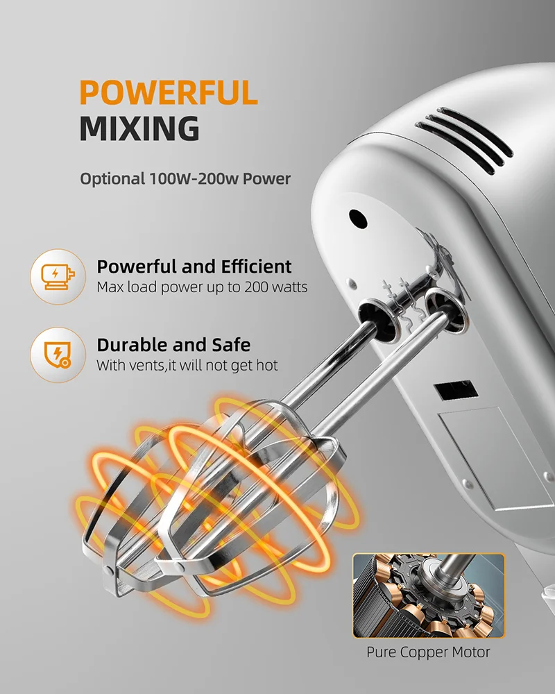 American Best Brand Kitchen Automatic Stir Handsfree Hands Free Auto Food Electric Soda And Cake Bakery Flat Beater Hand Mixer