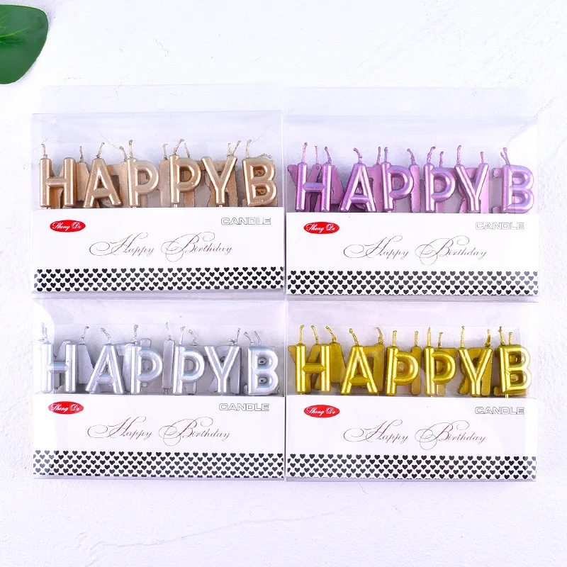 happy birthday letters candle