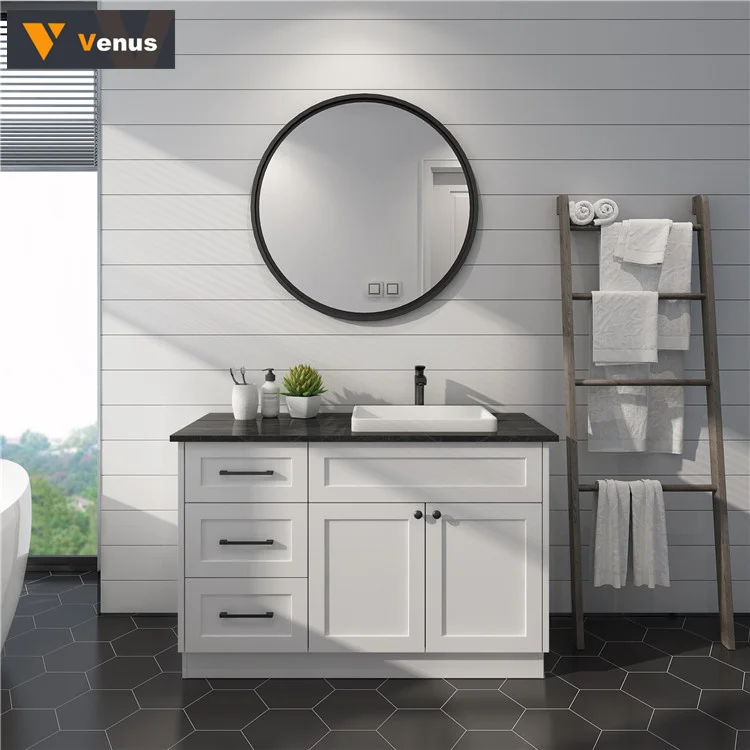 Modern ready made bathroom cabinet vanity stainless steel High End Sink Luxury Bathroom Cabinet basin bathroom vanity washbasin