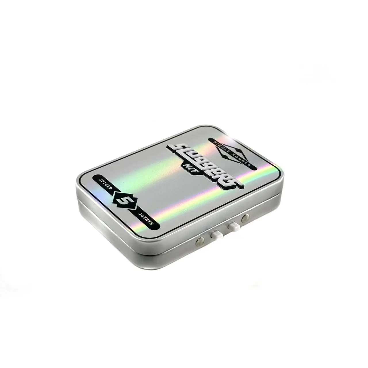 Rectangular Iron Tobacco Tin Box With Free Sample Child-Proof Packaging Embossed Logo Cigarette Case