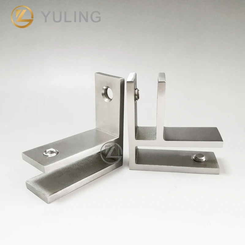 Y L Safety Accessories  316 90 degree Stainless Steel Glass Clamp 12mm glass